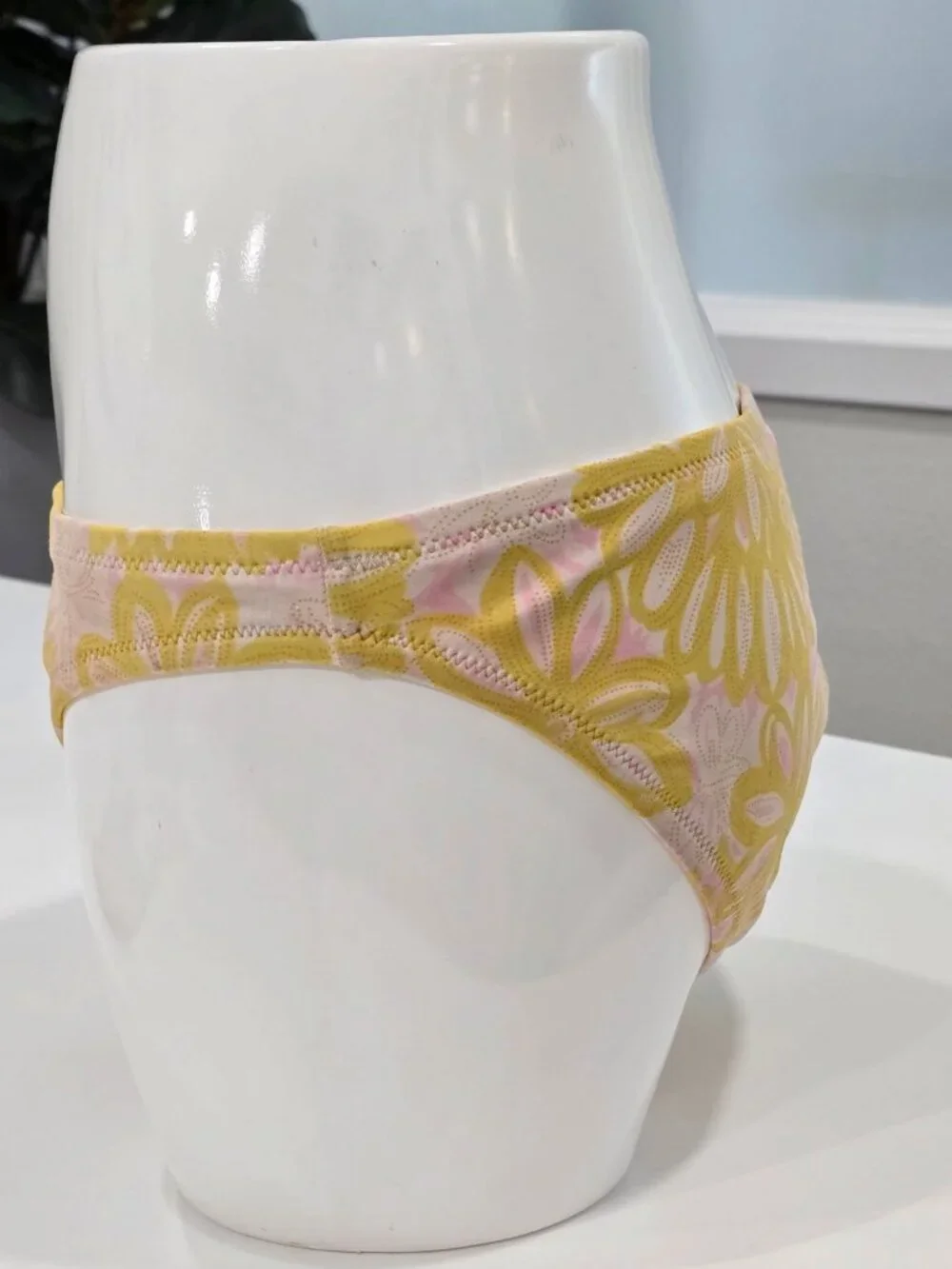 J.Crew ✦ Floral Underwire Halter Bikini Set ✦ Yellow Pink Ruched Support 36C/S